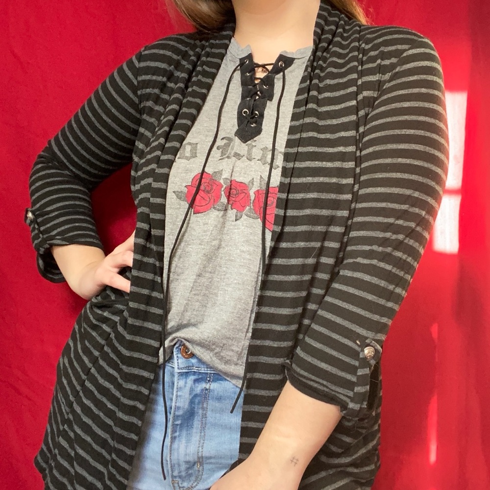 Black and gray Cardigan